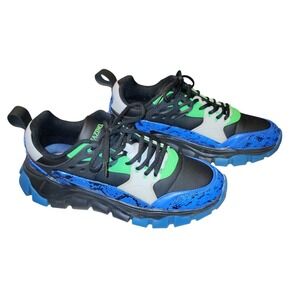 🔥Mazino Chunky Sneakers Sphene-052 Royal Blue Green Mens Athleisure Shoes Sz 12